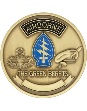 20th Special Forces Stock Coin Brass Ox