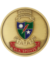 75th Ranger Regiment Challenge Coin - Bronze with Enamel