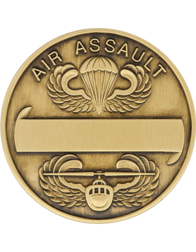 101st Airborne Division Challenge Coin - Air Assault - Bronze with Enamel