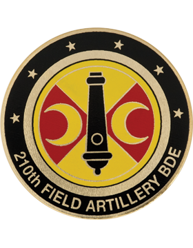 210th Field Artillery Brigade Challenge Coin - Domed Enamel