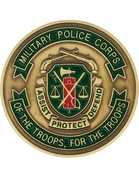 Military Police Corps Challenge Coin with Enamel