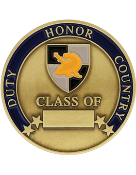 USMA West Point NY Challenge Coin - Bronze with Enamel