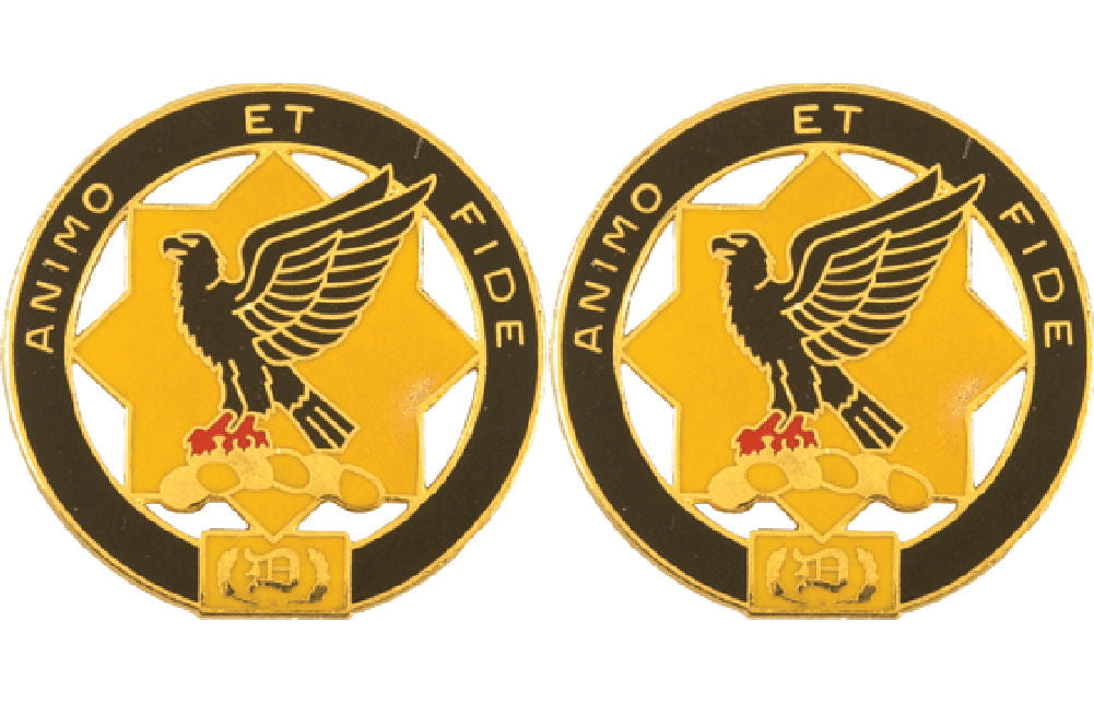 1st Cavalry Regiment Distinctive Unit Insignia - Pair - ANIMO ET FIDE