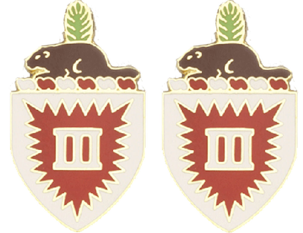3rd Engineering Battalion Distinctive Unit Insignia - Pair