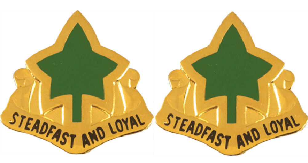 4th Infantry Division Distinctive Unit Insignia - Pair