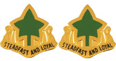 4th Infantry Division Distinctive Unit Insignia - Pair