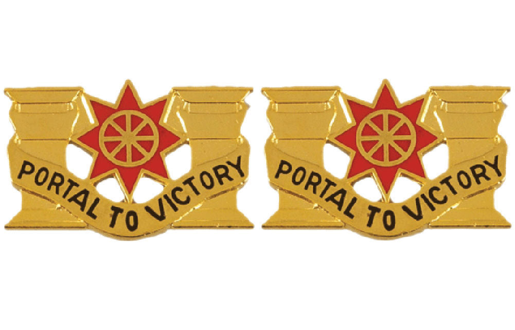 10th Transportation Battalion Distinctive Unit Insignia - Pair - PORTAL TO VICTORY