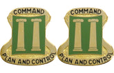 11th Military Police MP Brigade Distinctive Unit Insignia - Pair - COMMAND PLAN AND CONTROL