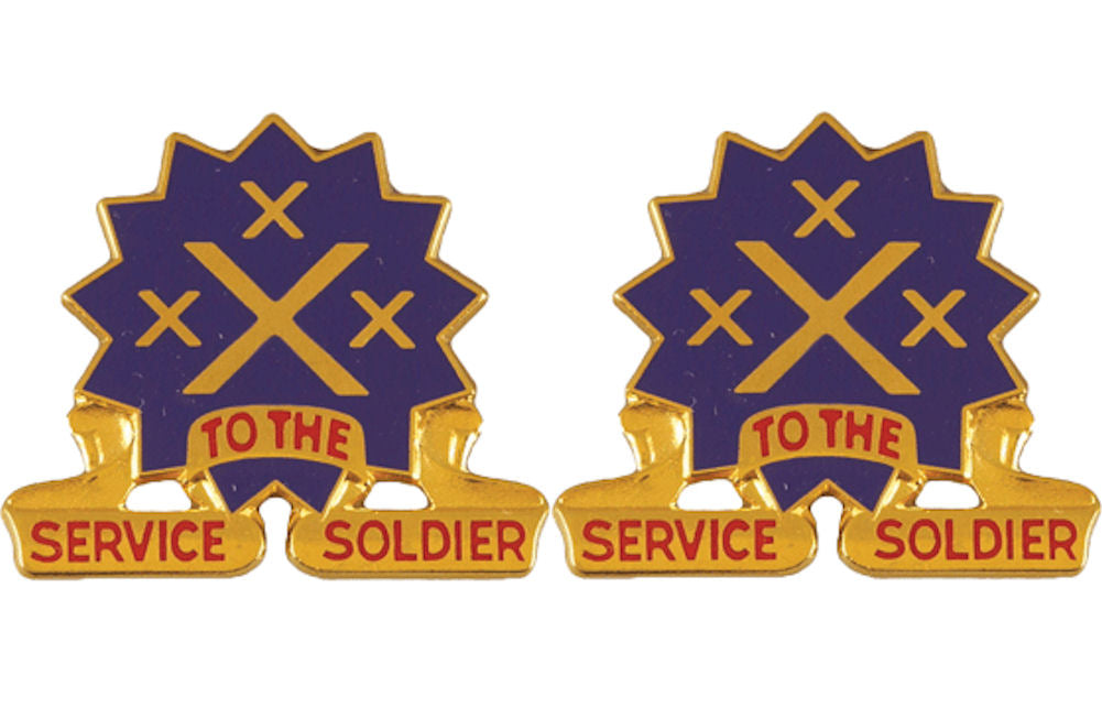 13th Corps Support Command Distinctive Unit Insignia - Pair - SERVICE TO THE SOLDIER