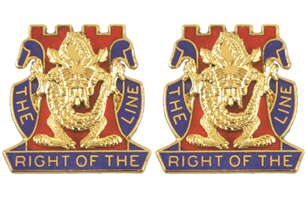 14th Infantry Distinctive Unit Insignia - Pair - RIGHT OF THE LINE