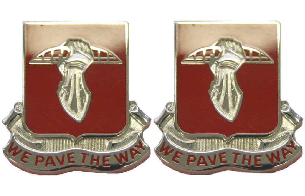17th Engineering Battalion Distinctive Unit Insignia - Pair