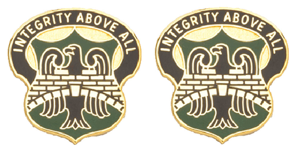 22nd Military Police MP Battalion Distinctive Unit Insignia - Pair