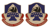 63rd Aviation Brigade Unit Crest - 1 Pair - UNBRIDLED THUNDER