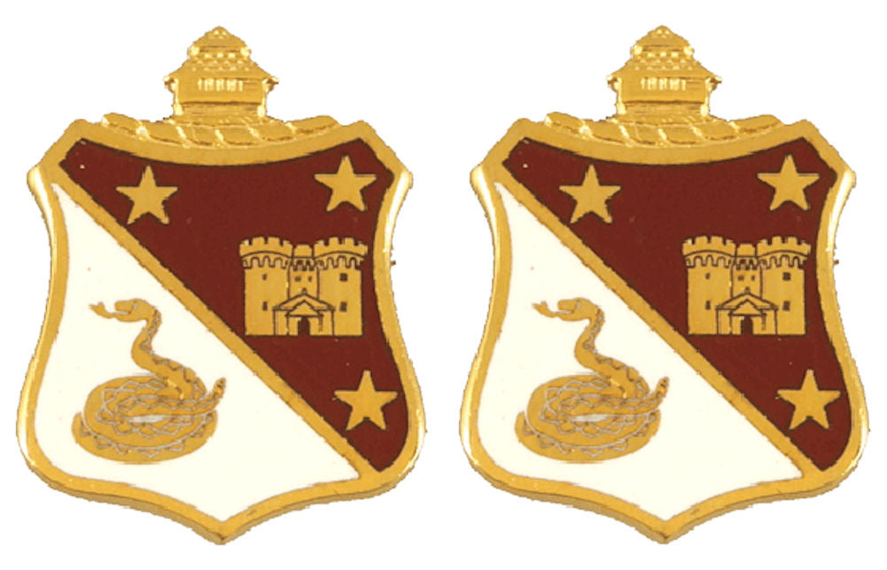 108th Medical Battalion Illinois Distinctive Unit Insignia - Pair