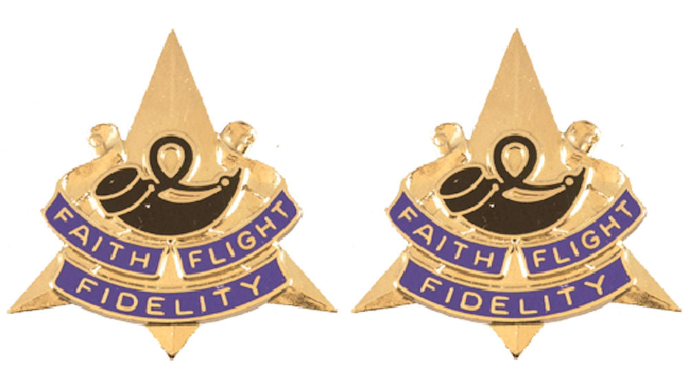 126th AVN Distinctive Unit Insignia - Pair - FAITH FLIGHT FIDELITY