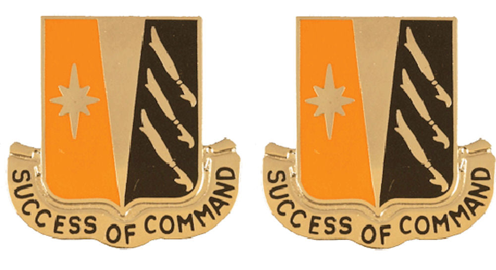 138th Signal Battalion Distinctive Unit Insignia - Pair - SUCCESS OF COMMAND