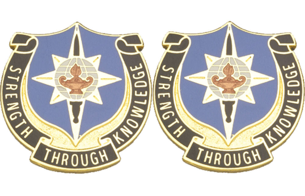 141st Military Intelligence Battalion Distinctive Unit Insignia - Pair - STRENGTH THROUGH KNOWLEDGE