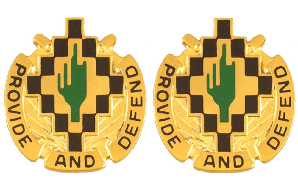 158th Support Battalion Distinctive Unit Insignia - Pair - PROVIDE AND DEFEND