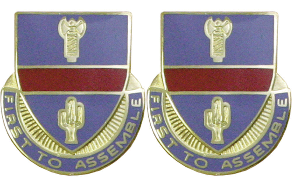 162nd Infantry Oregon Distinctive Unit Insignia - Pair - FIRST TO ASSEMBLE