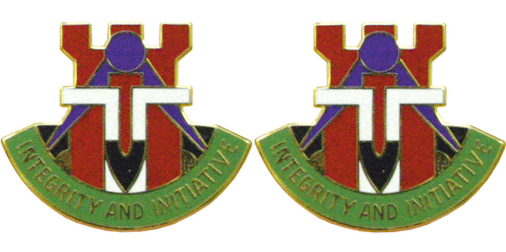 194th Engineering Brigade Tennessee Distinctive Unit Insignia - Pair - INTEGRITY AND INITIATIVE