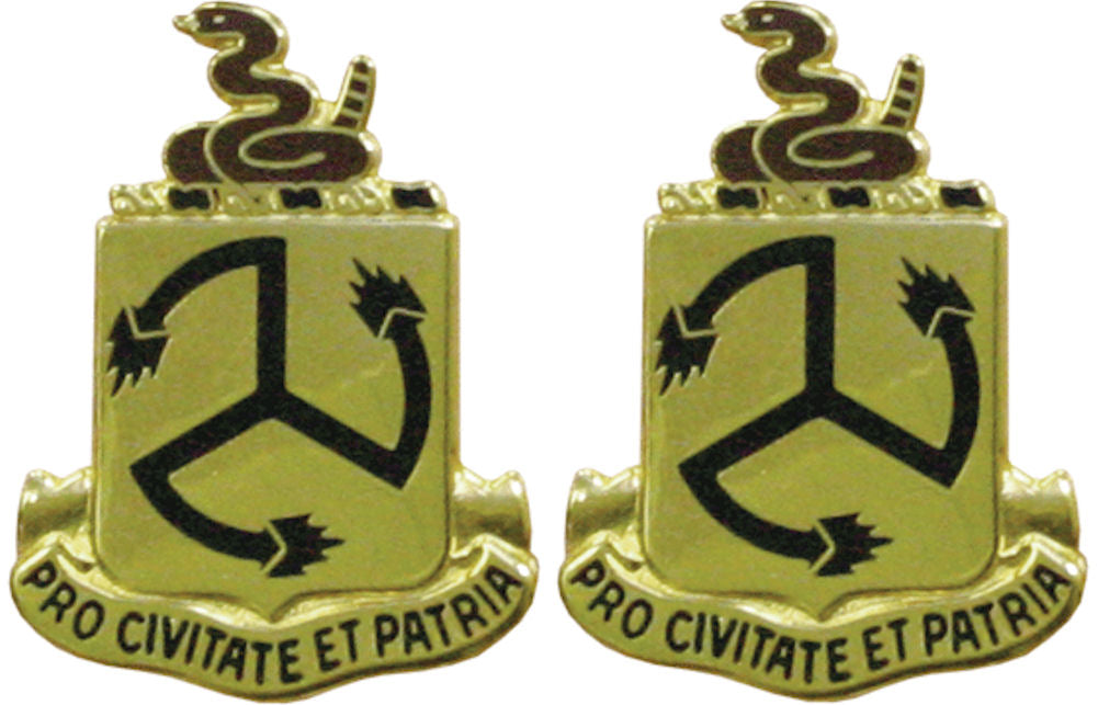 200th Air Defense Artillery Distinctive Unit Insignia - Pair - PRO CIVITATE ET PATRIA