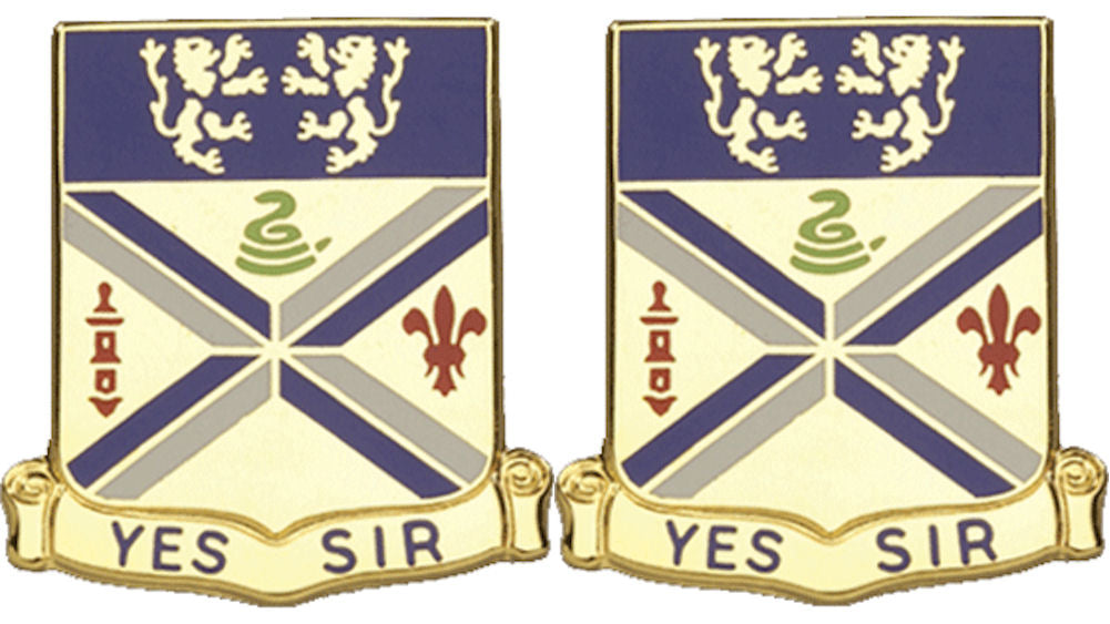 201st Field Artillery West Virginia Distinctive Unit Insignia - Pair - YES SIR