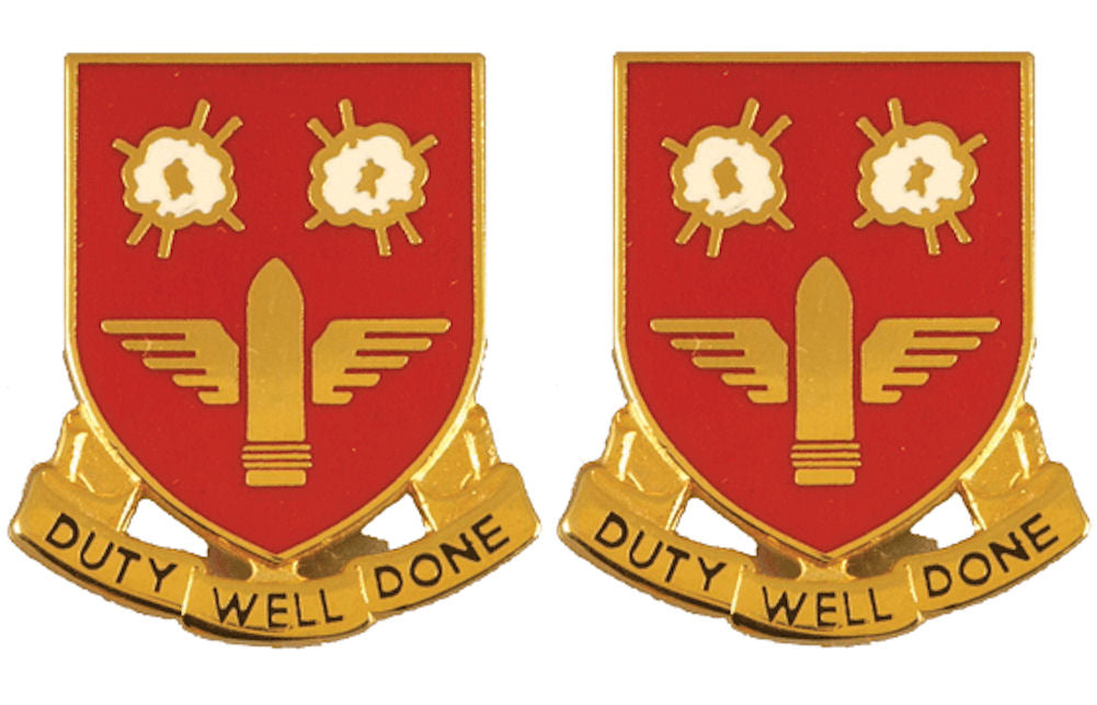 203rd Air Defense Artillery Distinctive Unit Insignia - Pair - DUTY WELL DONE