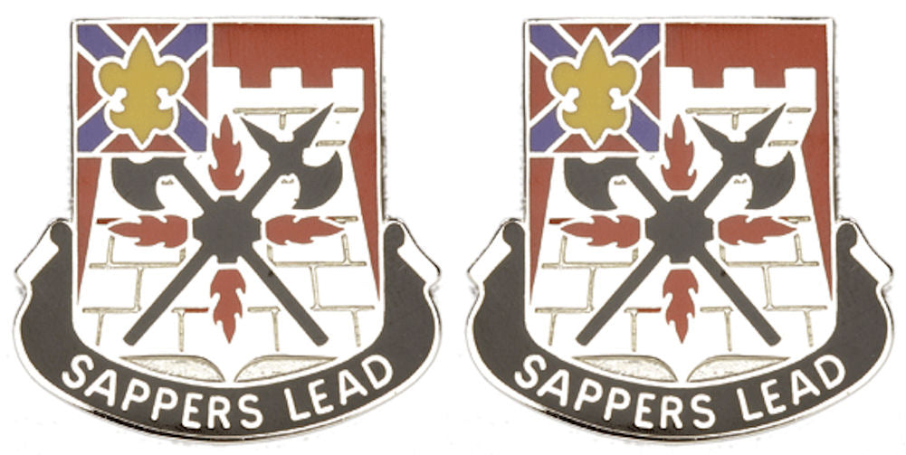 229th ENGINEER BATTALION Distinctive Unit Insignia - Pair