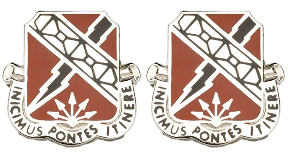 230th ENGINEER BATTALION Distinctive Unit Insignia - Pair