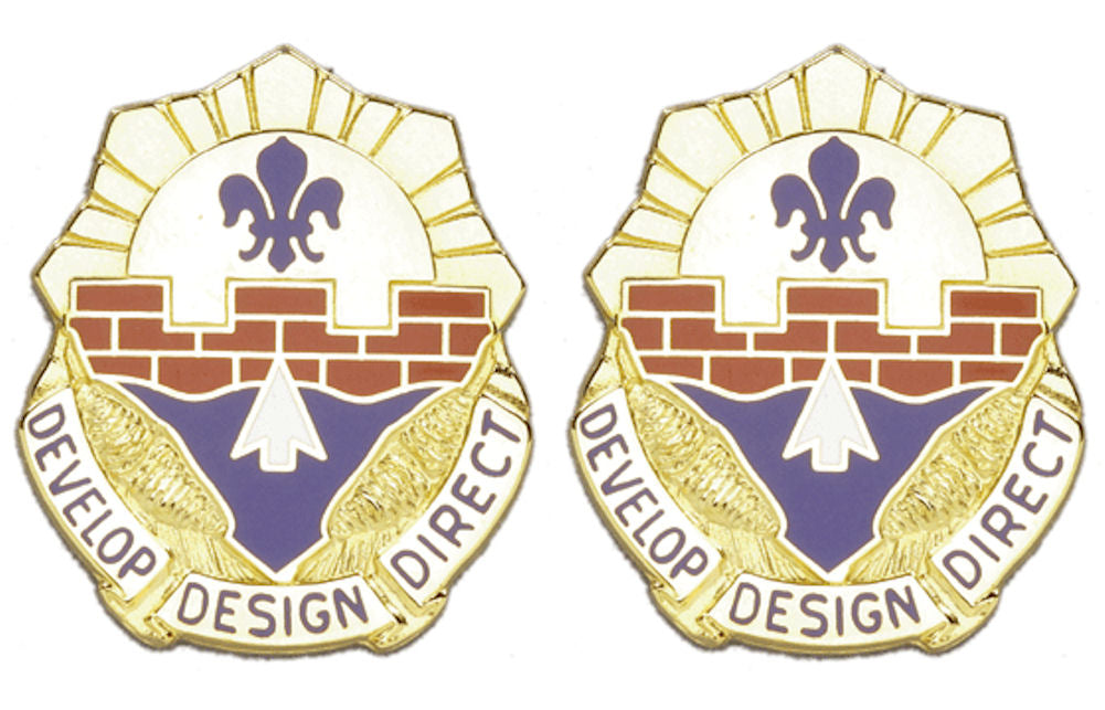 240th ENGINEER GP Distinctive Unit Insignia - Pair