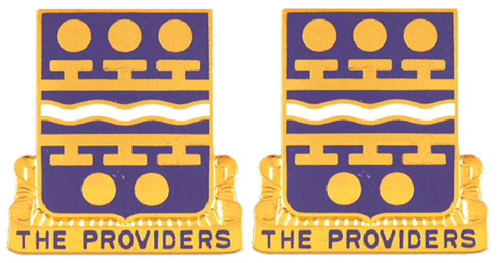 266th QUARTERMASTER BATTALION Distinctive Unit Insignia - Pair