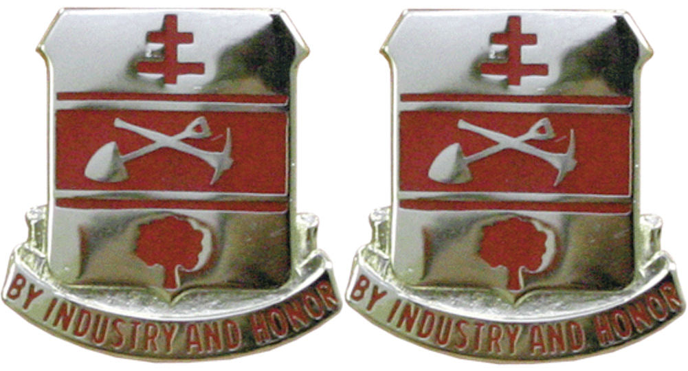 317th ENGINEER BATTALION Distinctive Unit Insignia - Pair