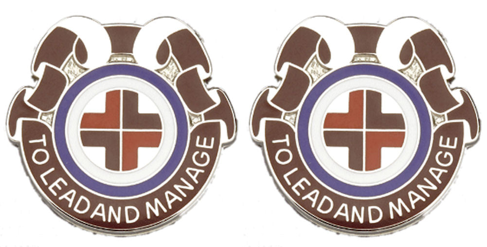 330th Medical Brigade Distinctive Unit Insignia - Pair - TO LEAD AND MANAGE