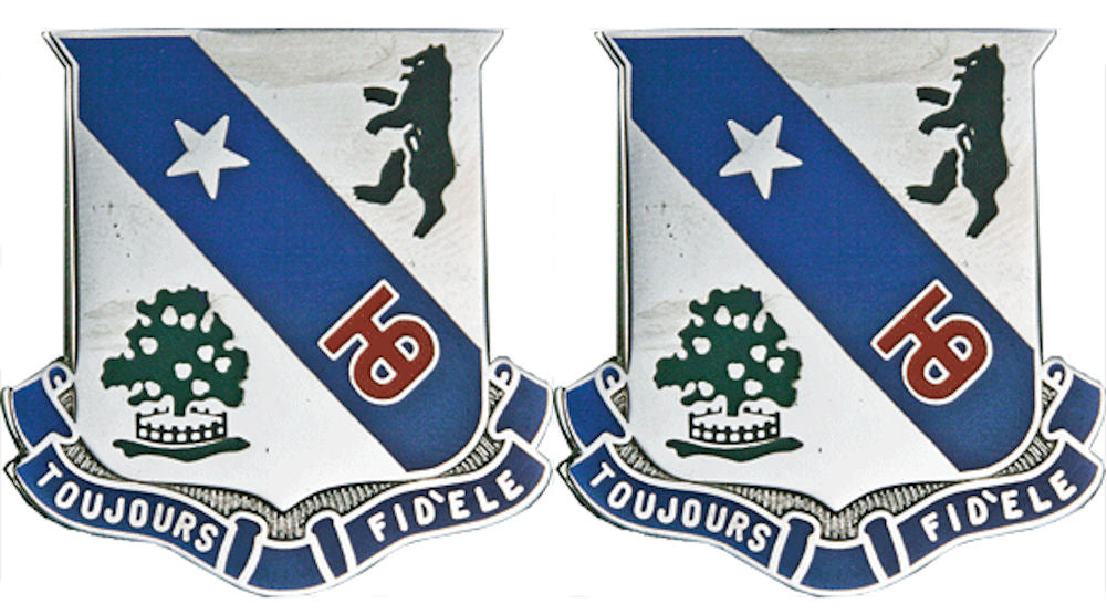 360th REGIMENT BCE Distinctive Unit Insignia - Pair