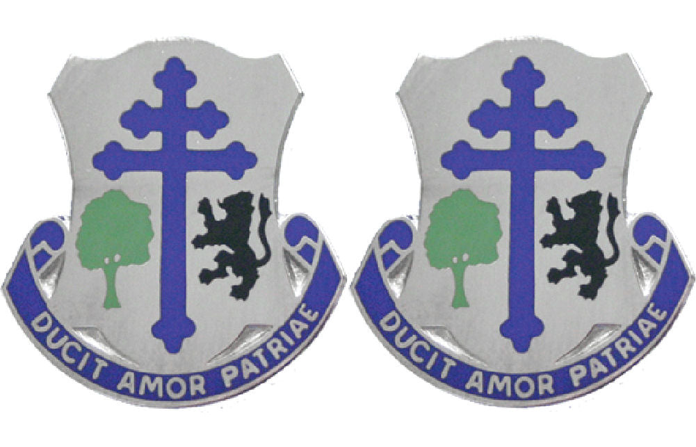 361st Regiment Ducit Amor Patriae Distinctive Unit Insignia - Pair