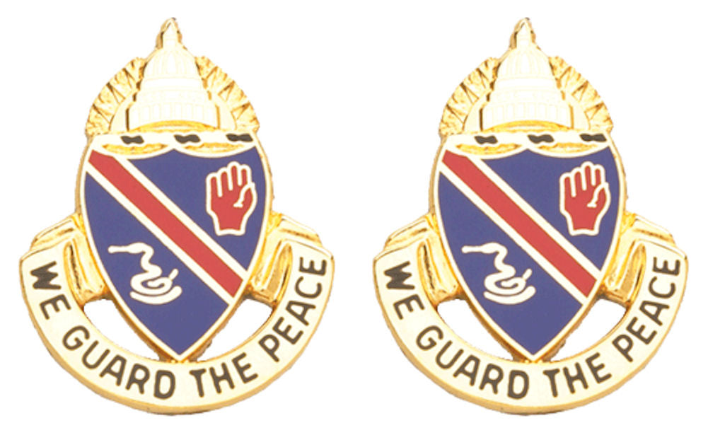 372nd MP BATTALION Distinctive Unit Insignia - Pair