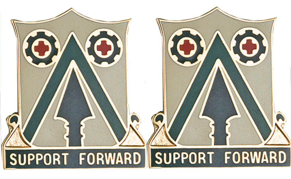 372nd SUPPORT BATTALION Distinctive Unit Insignia - Pair