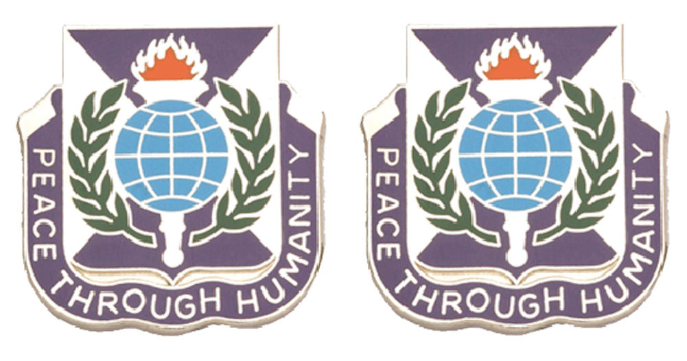 413th CIVIL AFFAIRS BATTALION Distinctive Unit Insignia - Pair