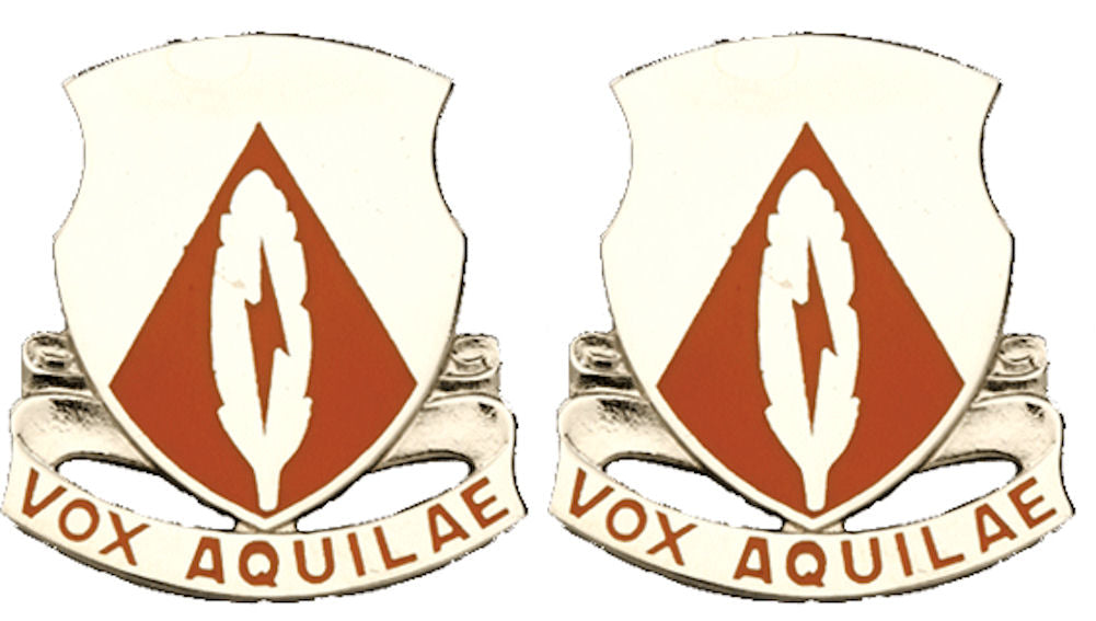 501st SIGNAL BATTALION Distinctive Unit Insignia - Pair - VOX AQUILAE