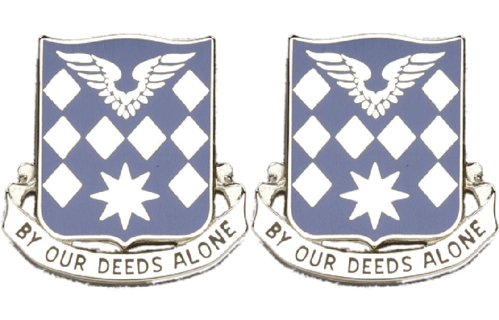 504th AVIATION BATTALION Distinctive Unit Insignia - Pair - BY OUR DEEDS ALONE