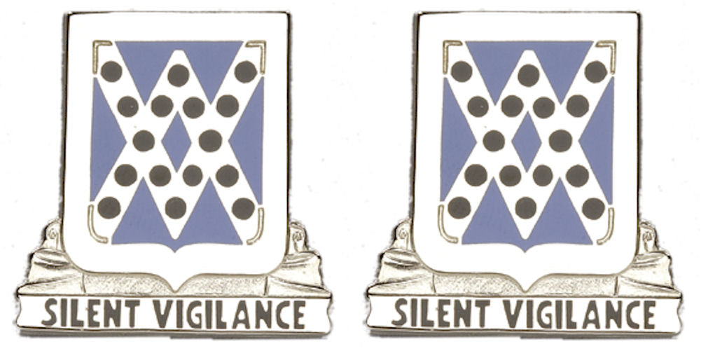 524th MILITARY INTELLIGENCE BATTALION Distinctive Unit Insignia - Pair - SILENT VIGILANCE