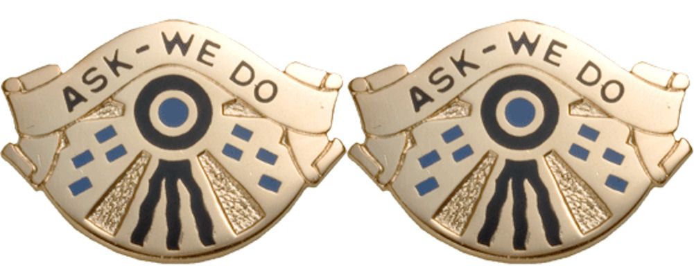 553rd S&S BATTALION Distinctive Unit Insignia - Pair - ASK WE DO