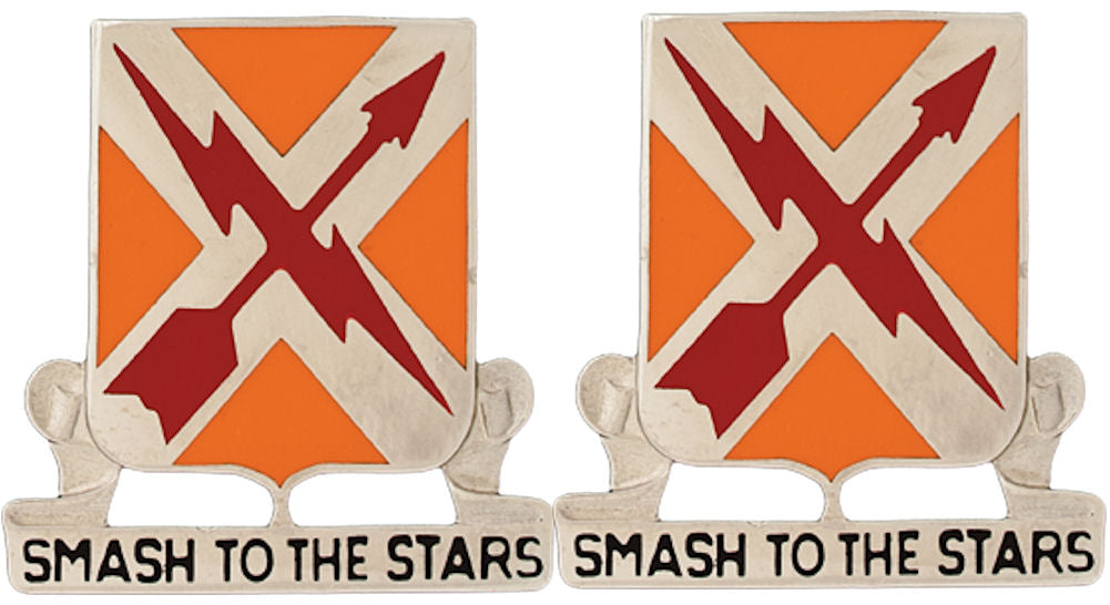 711th SIGNAL BATTALION Distinctive Unit Insignia - Pair - SMASH TO THE STARS