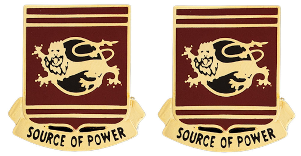 757th TRANSPORTATION BATTALION Distinctive Unit Insignia - Pair - SOURCE OF POWER
