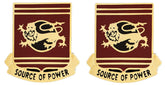 757th TRANSPORTATION BATTALION Distinctive Unit Insignia - Pair - SOURCE OF POWER