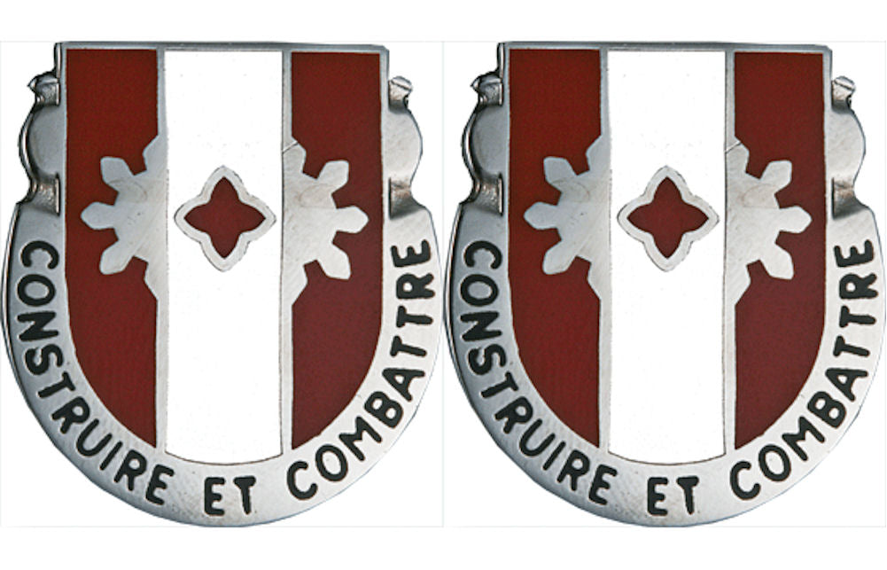 961st ENGINEER BATTALION Distinctive Unit Insignia - Pair