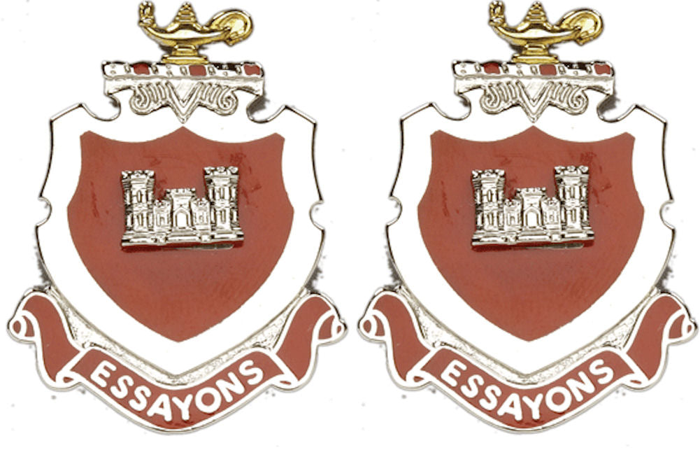 ENGINEER SCHOOL Distinctive Unit Insignia - Pair