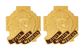 Army Reserve Medical Command Distinctive Unit Insignia - Pair - CIVIS MILITIS MEDICUS