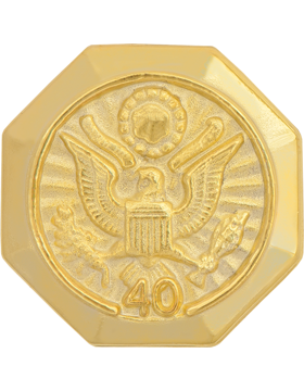 Length of Service Button 40 Years Lapel Pin