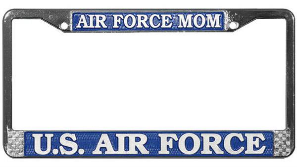 Air Force Mom Metal License Plate Frame
